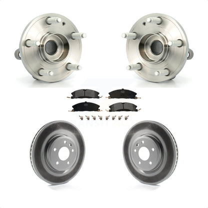 Hub Bearing Assembly Coat Brake Rotor Pad Front Kit For 2013 Ford Explorer Sport