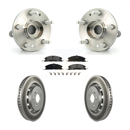 Hub Bearing Coat Brake Rotor Pads Front Kit For Ford Explorer Police Interceptor