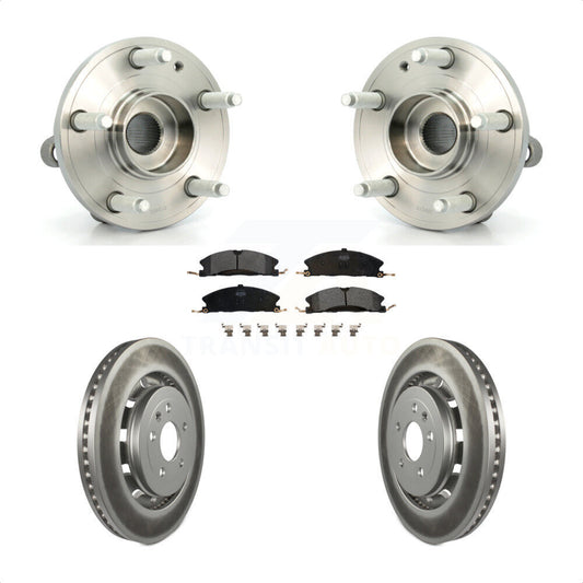 Hub Bearing Coat Brake Rotor Pads Front Kit For Ford Explorer Police Interceptor