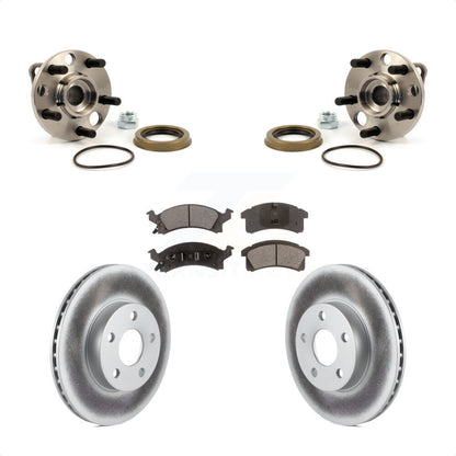 Hub Bearing Coat Brake Rotor Pads Front Kit For Chevrolet Cavalier Pontiac Grand