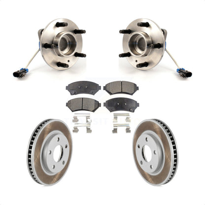 Hub Bearing Coated Brake Rotor & Pad Front Kit For Buick Pontiac Montana Century