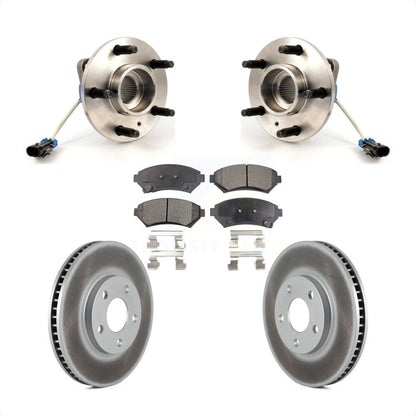 Hub Bearing Coated Brake Rotor Pads Front Kit For Chevrolet Impala Buick LeSabre