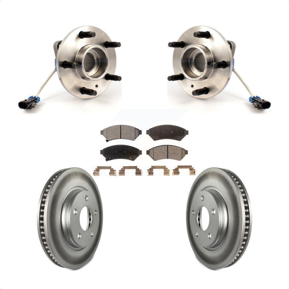 Hub Bearing Coat Brake Rotor Pad Front Kit For Buick Pontiac LaCrosse Grand Prix