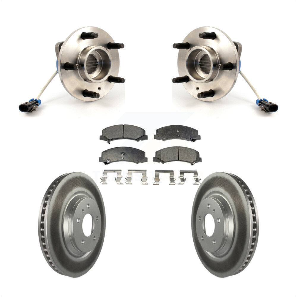 Hub Bearing Coated Brake Rotor Pads Front Kit For Buick Lucerne Chevrolet Impala