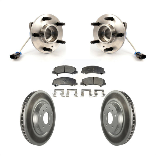 Hub Bearing Coated Brake Rotor Pads Front Kit For Buick Lucerne Chevrolet Impala