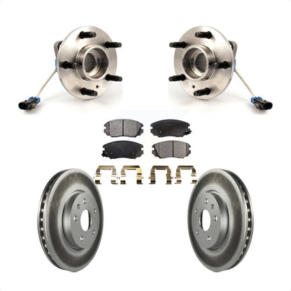 Hub Bearing Assembly Coated Disc Brake Rotor Pad Front Kit For 2010 Buick Allure