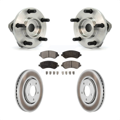 Hub Bearing Coat Brake Rotor Pad Front Kit For Dodge Caravan Grand Chrysler Town