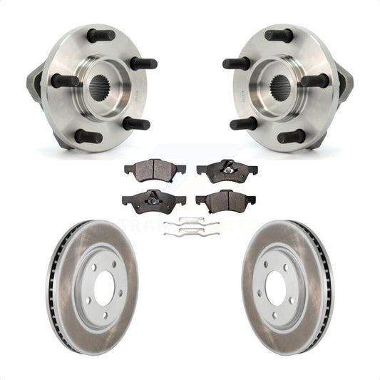 Hub Bearing Coat Brake Rotor Pad Front Kit For Dodge Grand Caravan Chrysler Town