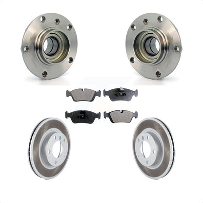 Hub Bearing Coated Brake Rotor & Pad Front Kit For BMW Z3 Z4 320i 328i 323i 318i