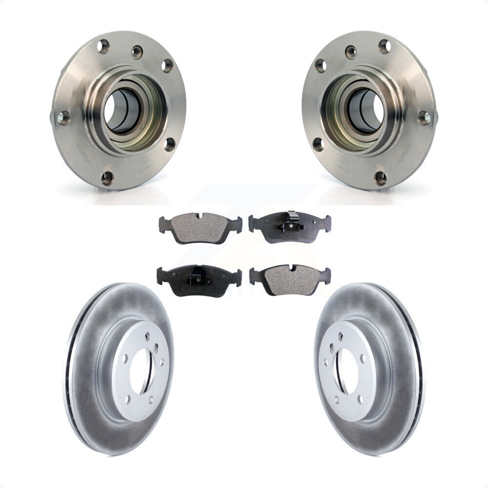 Hub Bearing Coated Brake Rotor Pads Front Kit For BMW Z4 325i 325Ci 320i Z3 328i