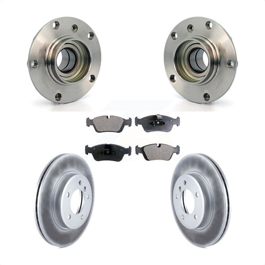 Hub Bearing Coated Brake Rotor Pads Front Kit For BMW Z4 325i 325Ci 320i Z3 328i