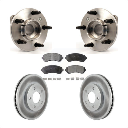 Hub Bearing Coated Brake Rotor Pads Front Kit For Buick Rendezvous Pontiac Aztek