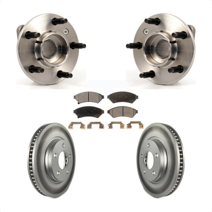 Hub Bearing Coat Brake Rotor Pad Front Kit For Pontiac Grand Prix Buick LaCrosse