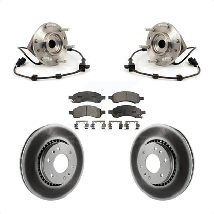 Hub Bearing Coated Brake Rotor Pad Front Kit For Chevrolet Trailblazer GMC Envoy