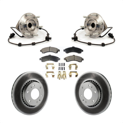 Hub Bearing Coated Brake Rotor Pad Front Kit For Chevrolet GMC Trailblazer Envoy