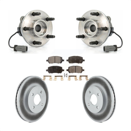 Hub Bearing Coated Disc Brake Rotor Pad Front Kit For Saturn Ion Pontiac Pursuit