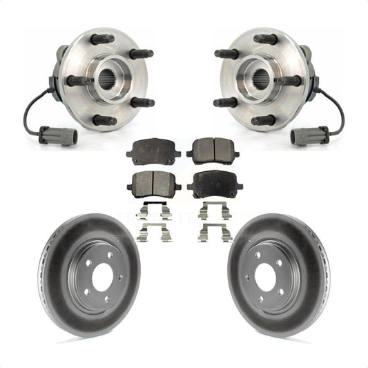 Hub Bearing Coated Brake Rotor And Pad Front Kit For Chevrolet Cobalt Saturn Ion