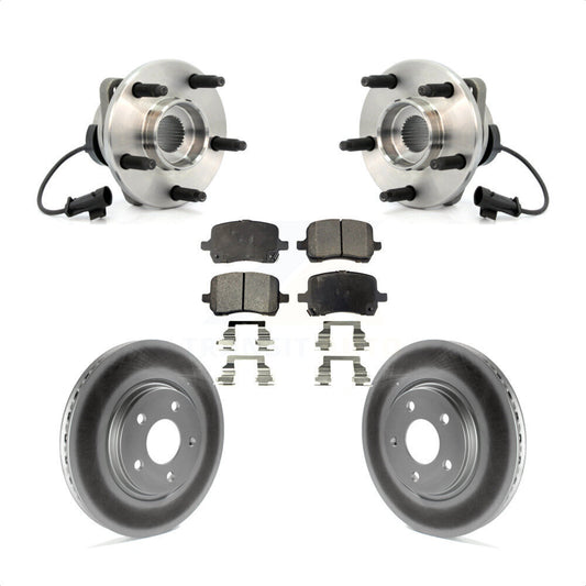 Hub Bearing Coated Brake Rotor Pad Front Kit For Chevrolet Malibu HHR Pontiac G6