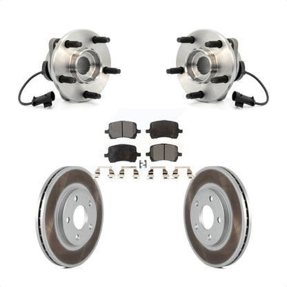 Hub Bearing Coated Brake Rotor And Pad Front Kit For Chevrolet Malibu Pontiac G6