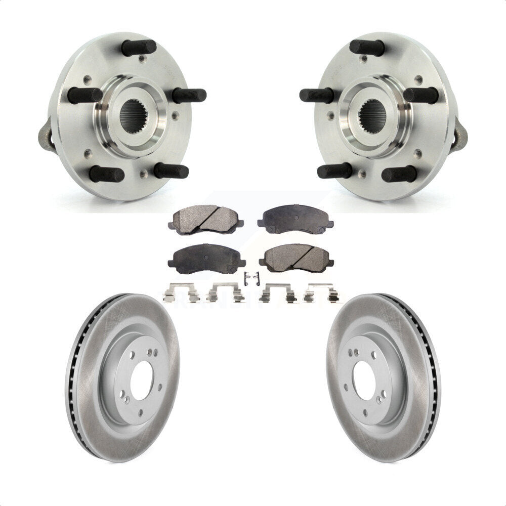 Hub Bearing Coated Disc Brake Rotor Pads Front Kit For Mitsubishi Eclipse Galant