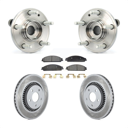 Hub Bearing Coated Brake Rotor & Pad Front Kit For Ford Five Hundred Freestyle X