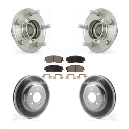 Hub Bearing Coat Brake Rotor Pad Front Kit For Dodge Chrysler 300 Charger Magnum