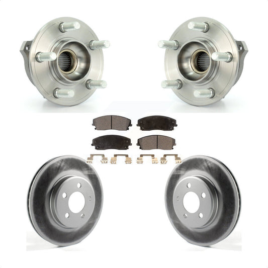 Hub Bearing Coat Brake Rotor Pad Front Kit For Dodge Charger Chrysler 300 Magnum