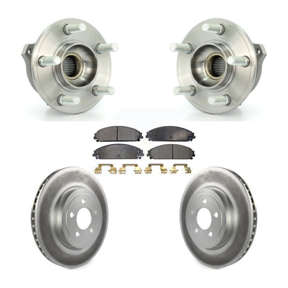 Hub Bearing Coat Brake Rotor Pad Front Kit For Dodge Chrysler 300 Charger Magnum