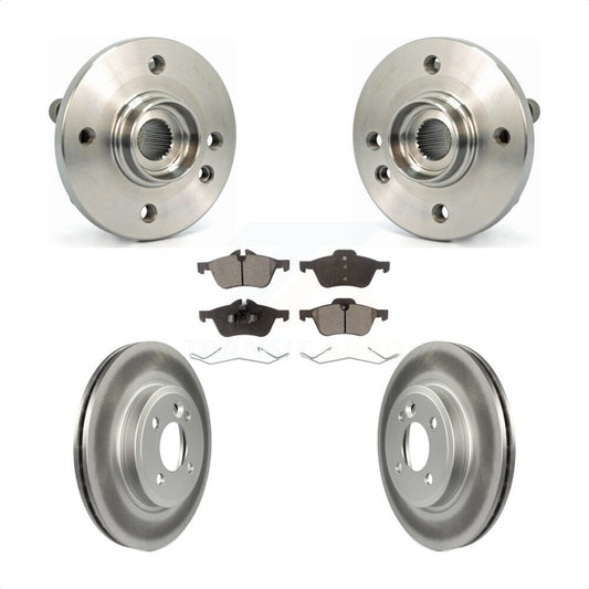 Hub Bearing Assembly Coated Disc Brake Rotors And Pads Front Kit For Mini Cooper