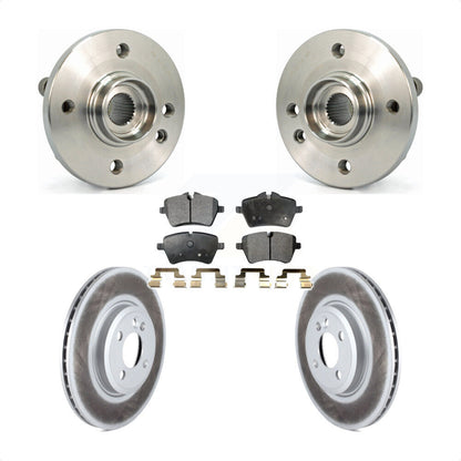 Hub Bearing Assembly Coated Disc Brake Rotors And Pads Front Kit For Mini Cooper