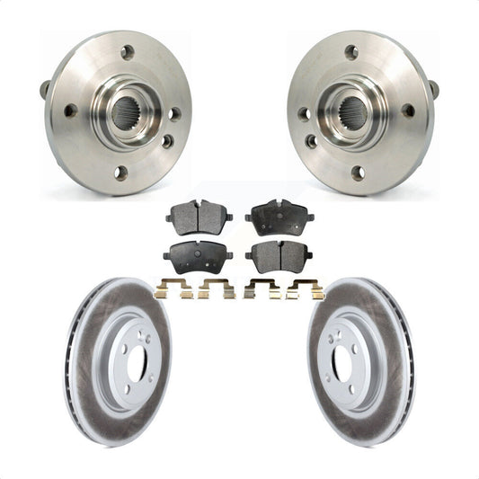 Hub Bearing Assembly Coated Disc Brake Rotors And Pads Front Kit For Mini Cooper