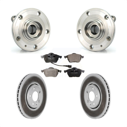 Hub Bearing Assembly Coated Disc Brake Rotor Pads Front Kit For Volkswagen Jetta