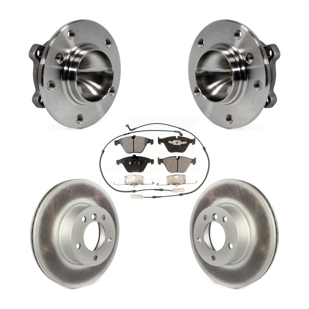 Hub Bearing Assembly Coated Disc Brake Rotor Pads Front Kit For BMW 323i 328i X1