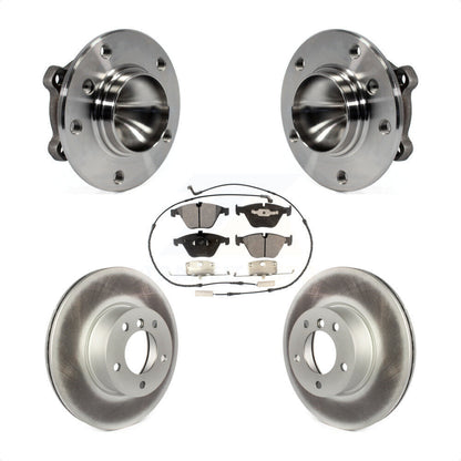 Hub Bearing Assembly Coated Disc Brake Rotor Pads Front Kit For BMW 323i 328i X1