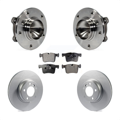 Hub Bearing Coated Brake Rotor & Pad Front Kit For 2012 BMW 328i Sedan with 3.0L