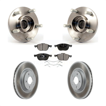 Hub Bearing Assembly Coated Brake Rotor Pads Front Kit For Volvo S40 C30 V50 C70