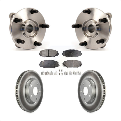 Hub Bearing Coated Brake Rotor Pad Front Kit For Toyota RAV4 Scion Corolla iM tC