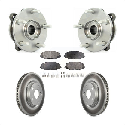 Hub Bearing Coated Disc Brake Rotor Pad Front Kit For Toyota RAV4 Scion tC Mirai
