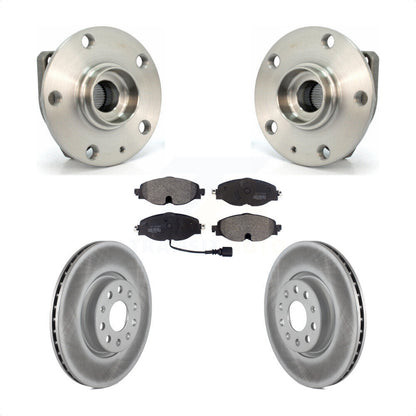 Hub Bearing Assembly Coat Brake Rotor Pad Front Kit For Volkswagen Golf Alltrack