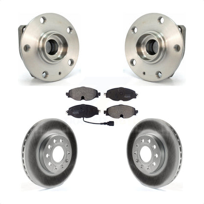 Hub Bearing Coat Brake Rotor Pad Front Kit For Volkswagen Golf SportWagen e-Golf