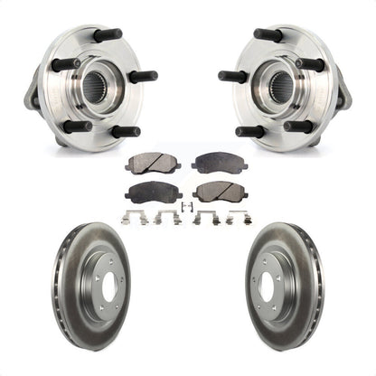 Hub Bearing Coated Disc Brake Rotor Pad Front Kit For Chrysler 200 Dodge Avenger