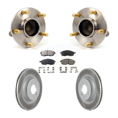 Hub Bearing Assembly Coat Brake Rotor Pad Front Kit For Nissan 350Z INFINITI G35