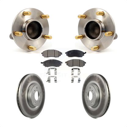 Hub Bearing Assembly Coat Brake Rotor Pad Front Kit For INFINITI G35 Nissan 350Z
