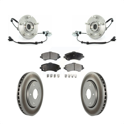 Hub Bearing Coat Brake Rotor Pad Front Kit For Dodge Grand Caravan Chrysler Town