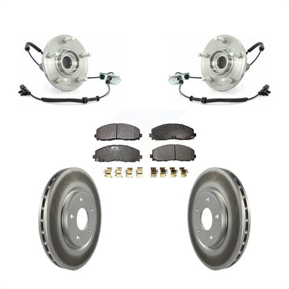 Hub Bearing Assembly Coated Disc Brake Rotor Pad Front Kit For Volkswagen Routan