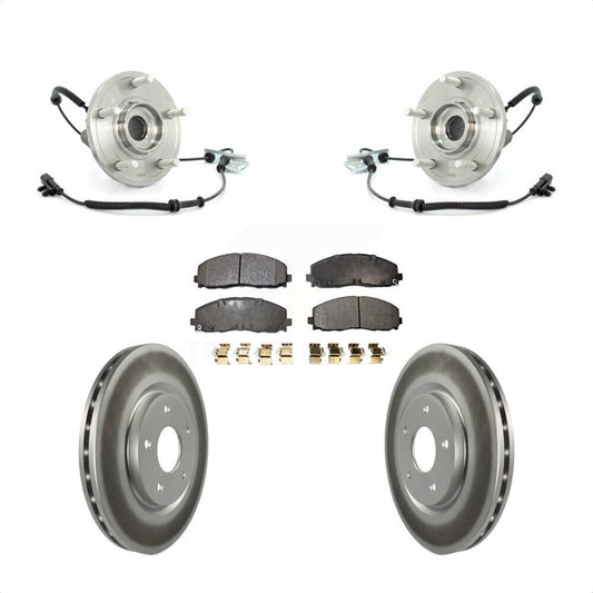 Hub Bearing Assembly Coated Disc Brake Rotor Pad Front Kit For Volkswagen Routan