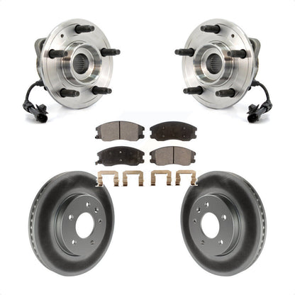 Hub Bearing Coat Brake Rotor Pad Front Kit For Chevrolet Equinox Pontiac Torrent