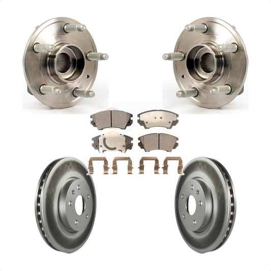 Hub Bearing Assembly Coated Disc Brake Rotor Pads Front Kit For Chevrolet Camaro