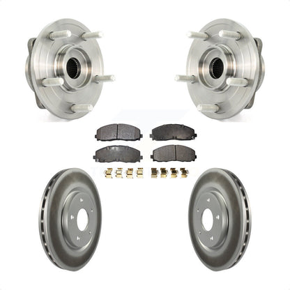 Hub Bearing Assembly Coated Disc Brake Rotor And Pad Front Kit For Dodge Journey