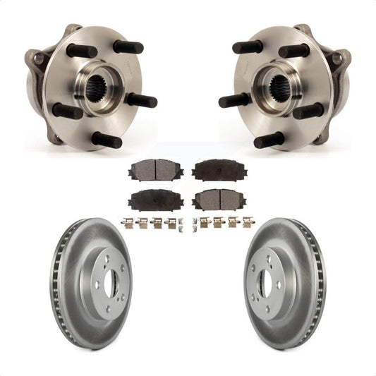 Hub Bearing Coat Brake Rotor Pad Front Kit For Toyota Prius Lexus CT200h Plug-In
